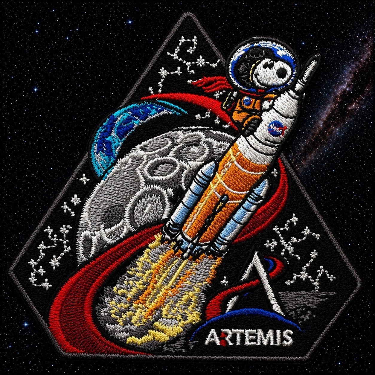 NASA – ARTEMIS ASTRONAUT MOON MISSION SPACE PATCH- 3.5”