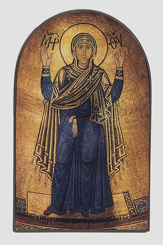 Ukrainian Icon “Unbreakable Wall” Mother of God Oranta Saint Sophia Kyiv Wood