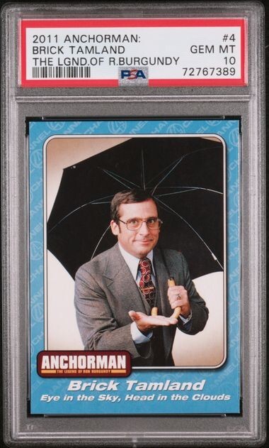 2011 Anchorman Brick Tamland #4 PSA 10 Steve Carell Rookie Leg. of Ron Burgundy