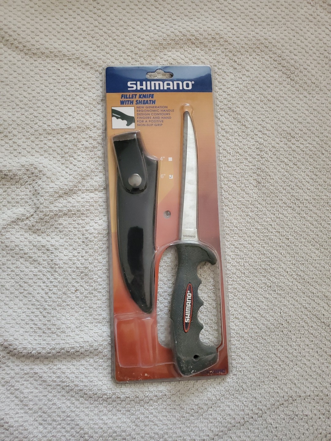 Shimano 9″ 22 cm Blade Fillet Knife with Sheath Fishing Camping Hunting NEW