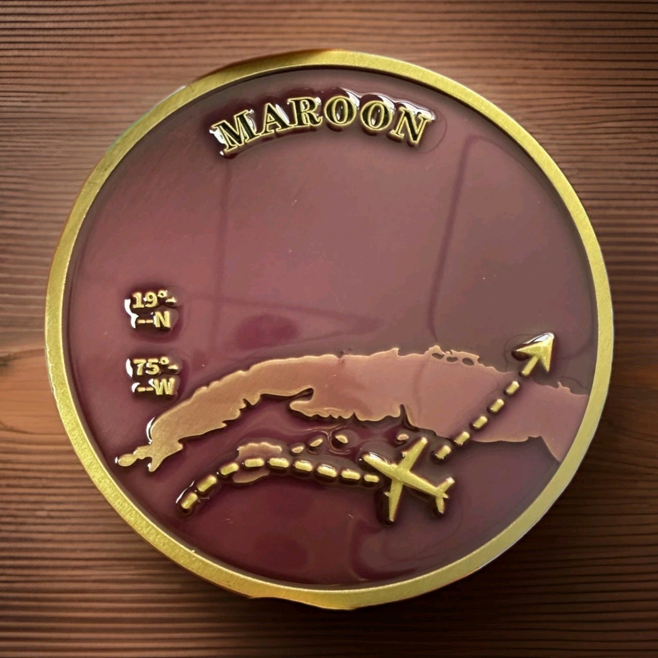 Huge! RARE! CIA Detention Site MAROON Guantanamo Bay, GTMO I.C. Challenge Coin