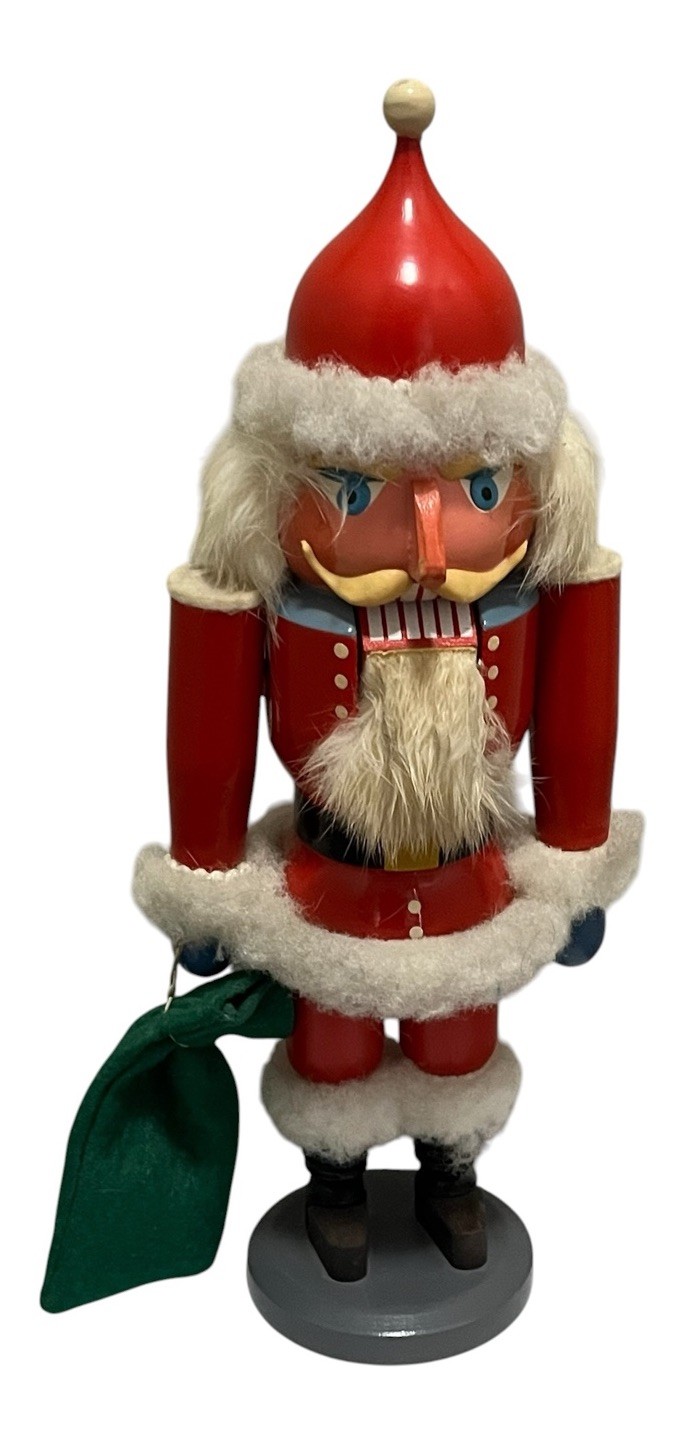 Vintage 14″ Erzgebirge Expertic Santa Nutcracker German Democratic Republic 1980