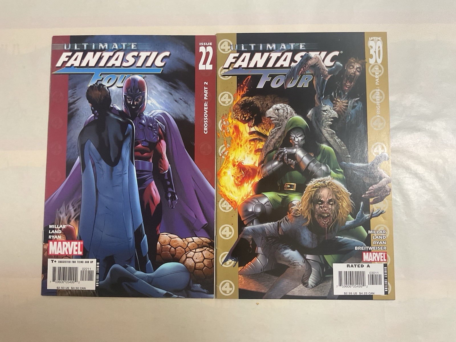 Ultimate Fantastic Four #21 And #30 1st Appearance Marvel Zombies Marvel 2005.