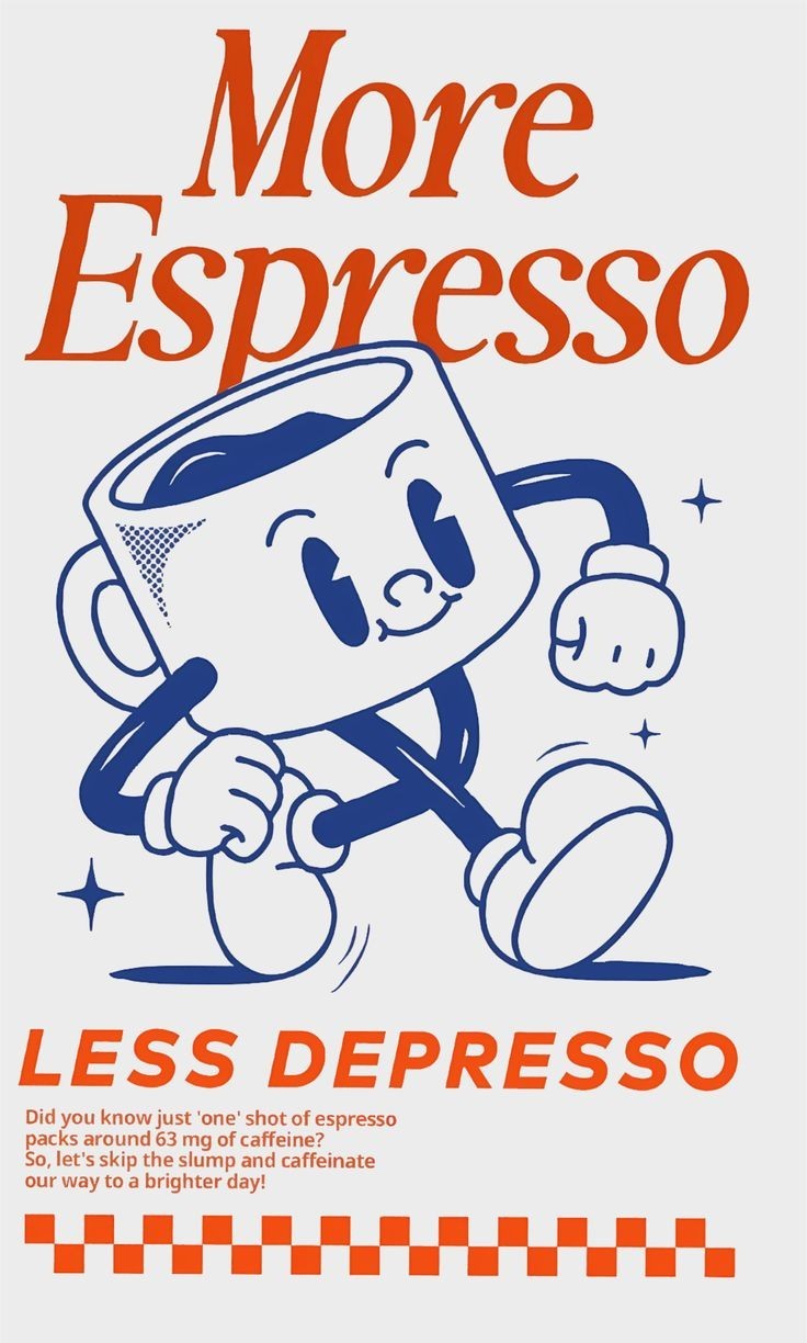 More Espresso Less Depresso Funny Cool Repro Print Poster 13×19