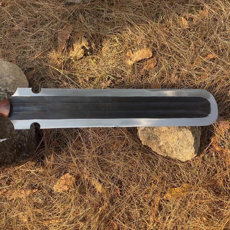 Custom Handmade Tactical Machete Sword | 36” Carbon Steel Blade | Hunting Sword