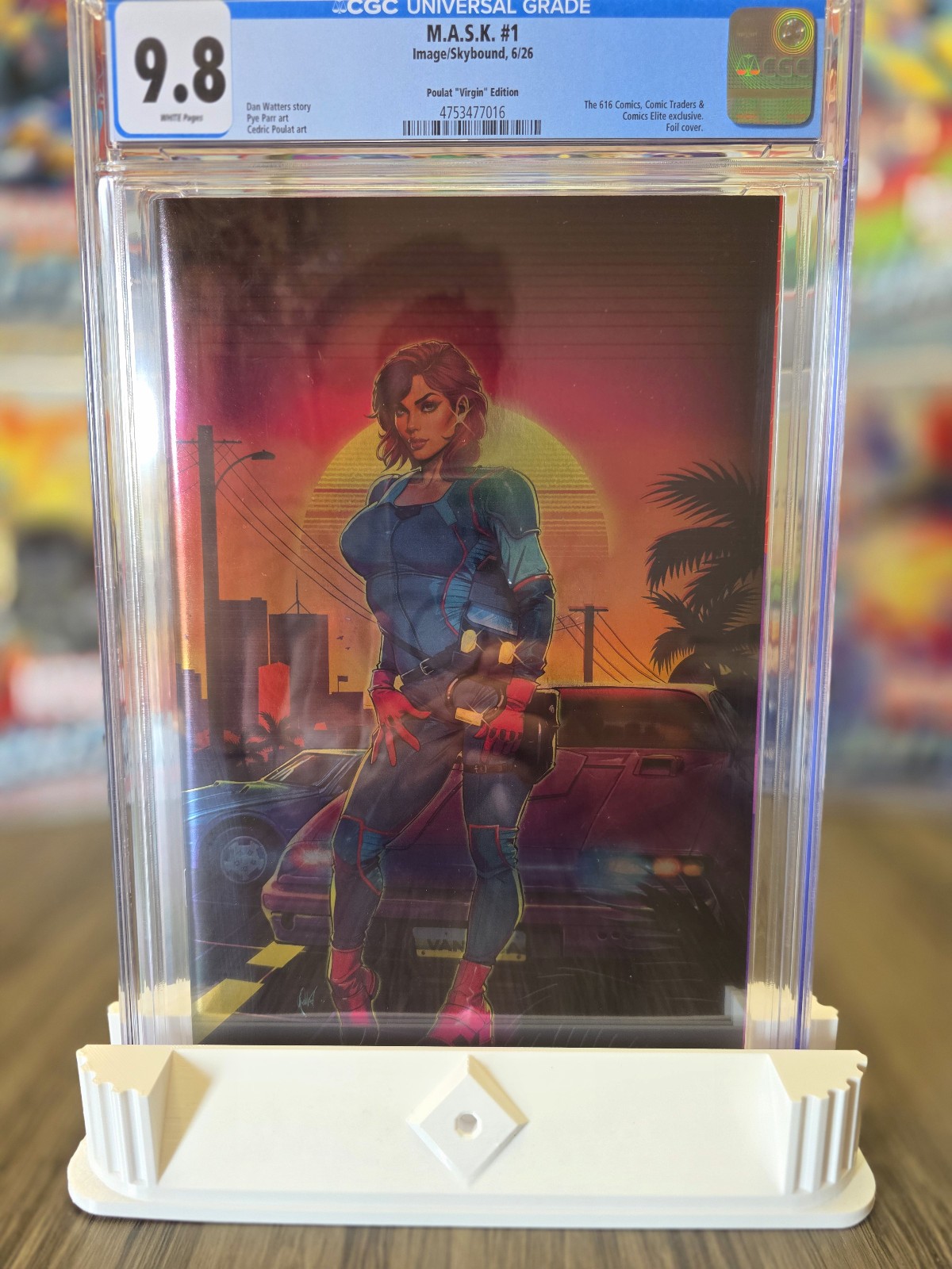 M.A.S.K. #1 CGC 9.8 Cedric Poulat Exclusive 616 Comics Foil Virgin LTD 1000