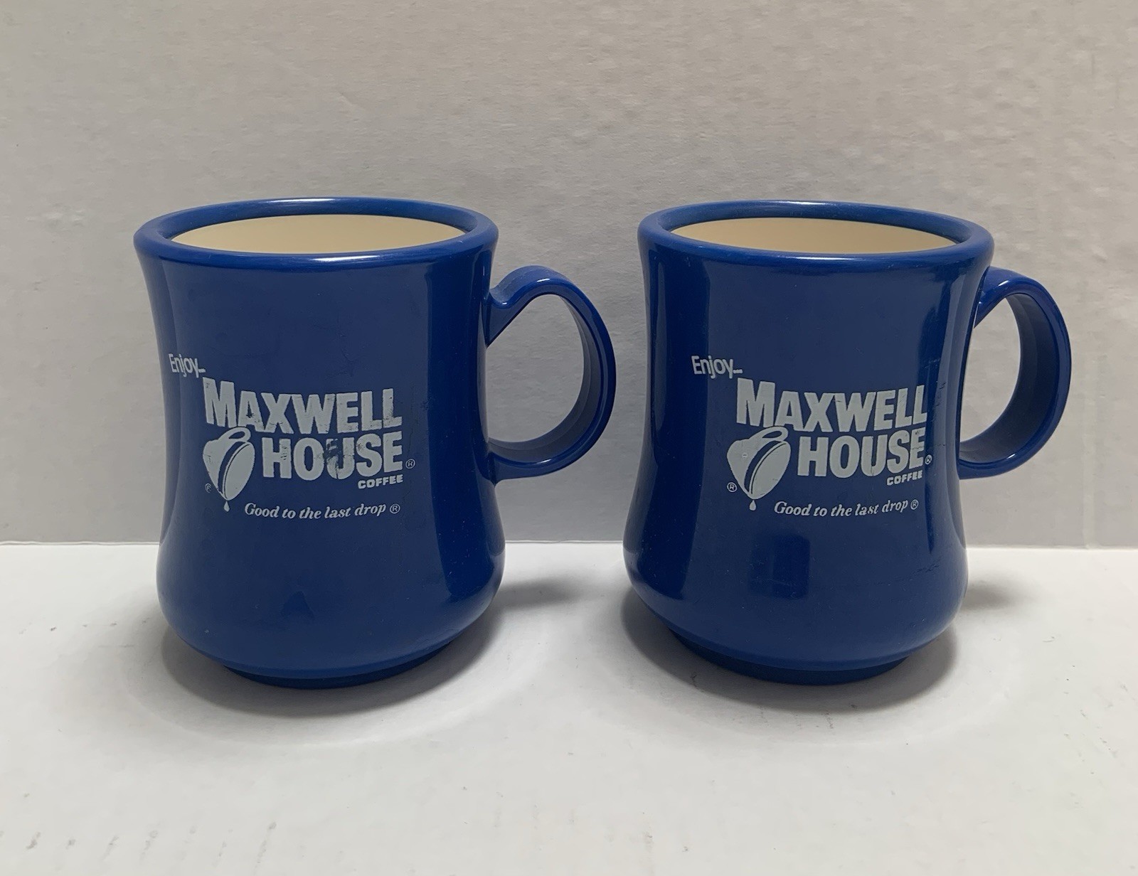 Set of 2 Vintage Maxwell House Coffee Mugs-Cobalt Blue – “Good to the Last Drop”