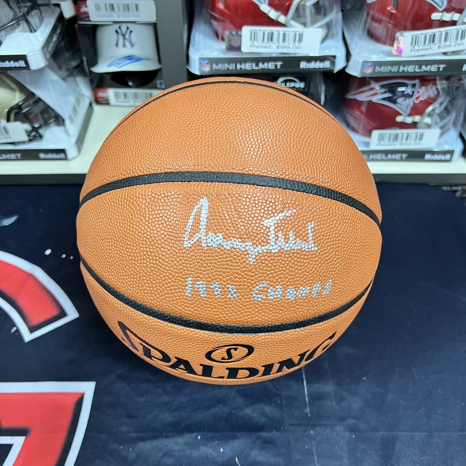 Jerry West Autographed Spalding GBS Basketball “1972 Champs” Inscription Steiner