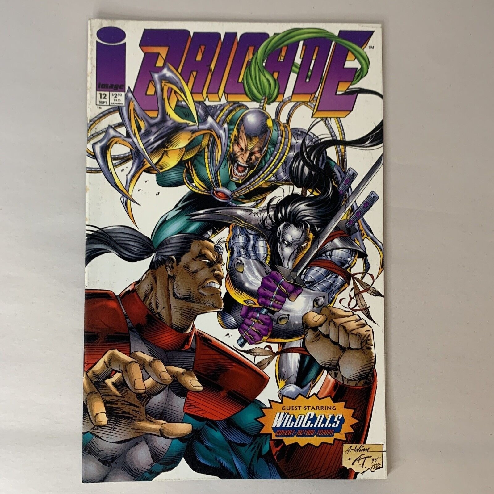 Brigade #12 Image Comics 1994 WildC.A.T.S Guest Appearance Rob Liefeld VF