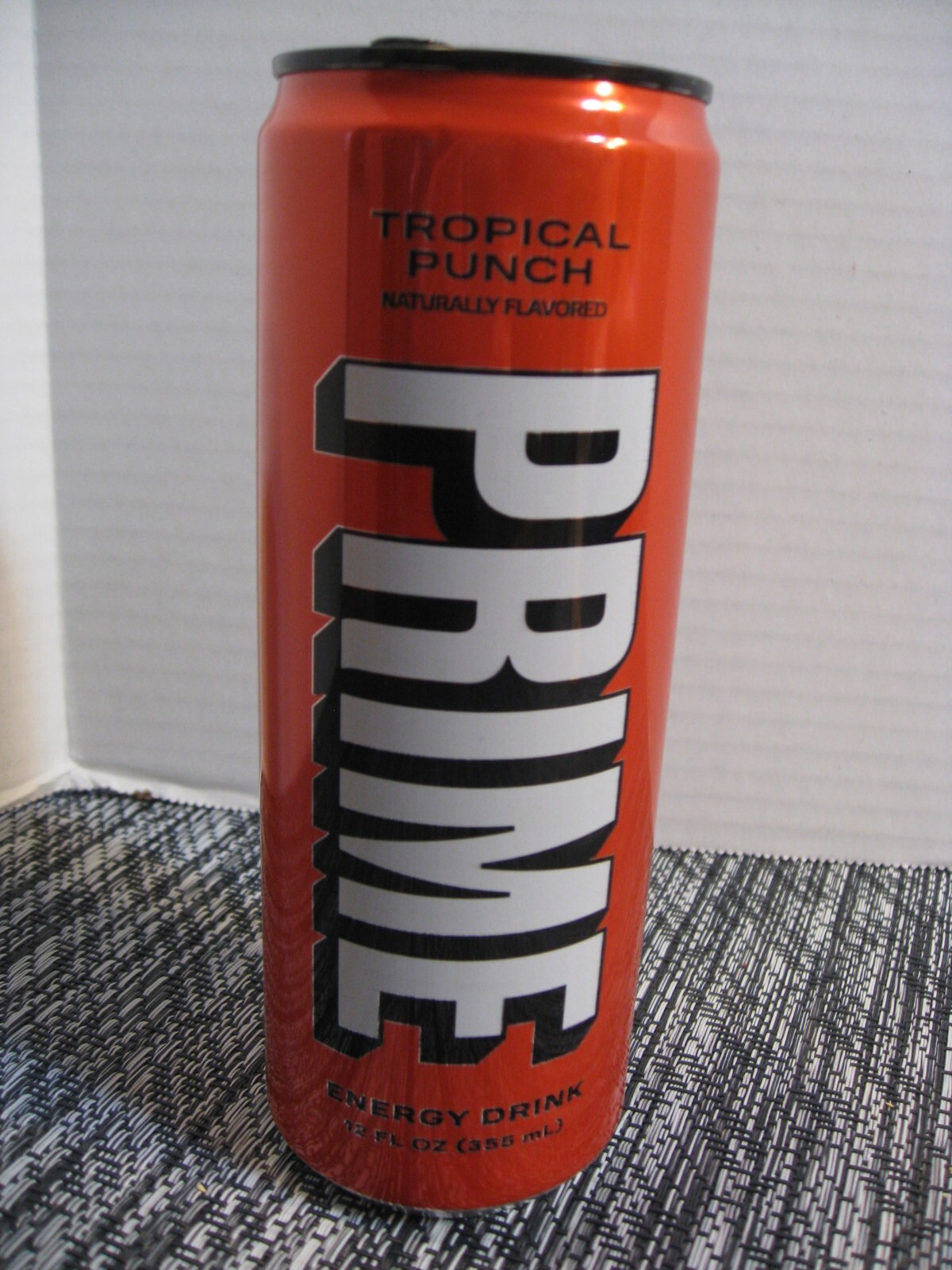 Prime Energy Drink Beverage By Logan Paul- 12 oz EMPTY CAN – Tropical Punch 2023