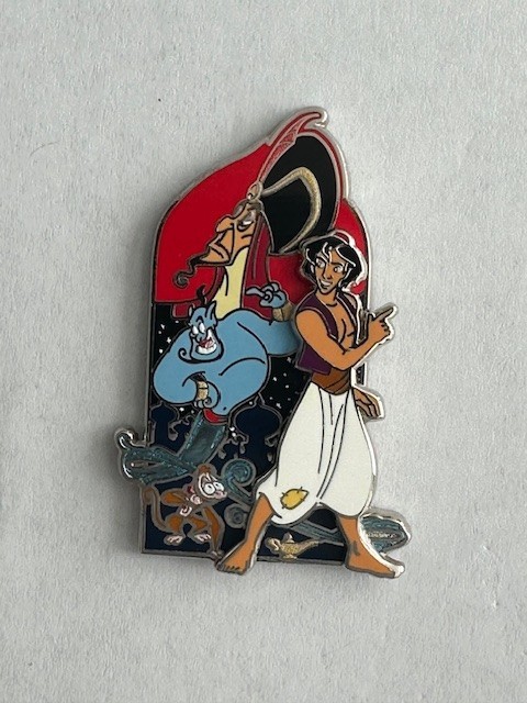 Aladdin, Abu, Genie and Jafar 2019 Disney Pin G0