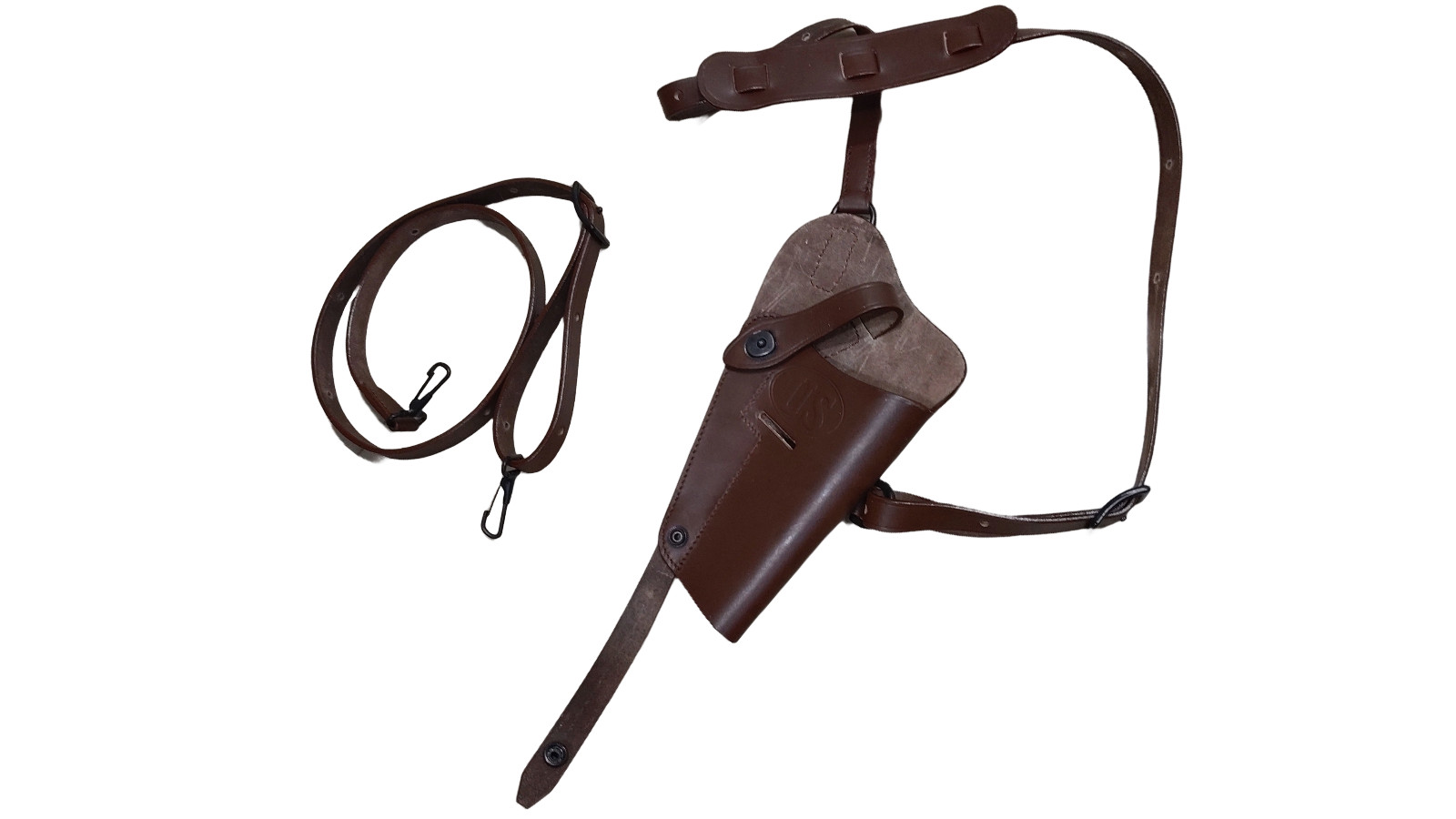 M7 M1911 Dark brown Leather Shoulder Holster Leather-RIGHT HAND
