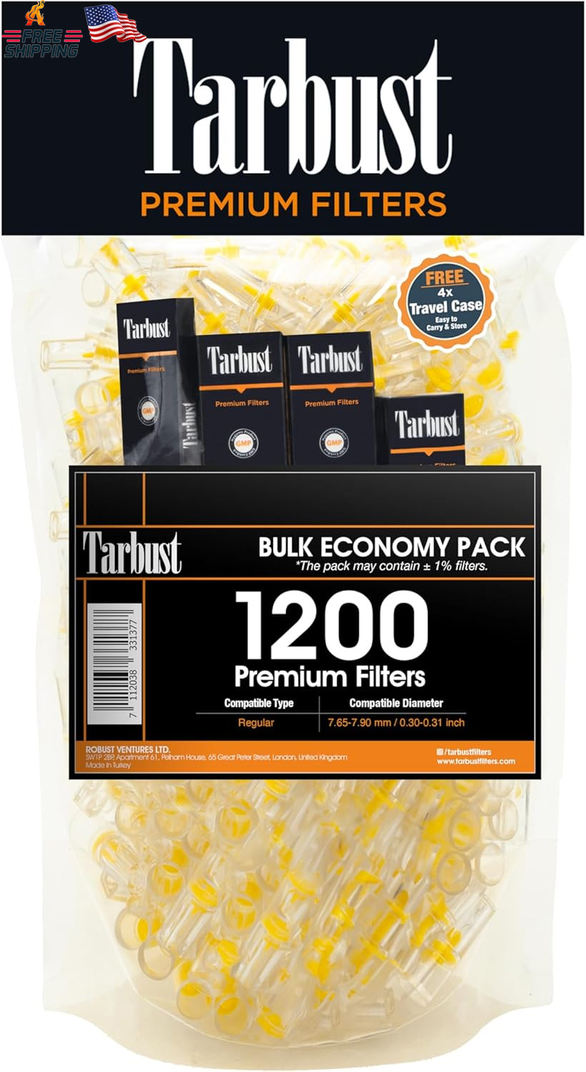 Tarbust 1200 Cigarette Filters That Remove Tar and Chemicals, Reusable Filter Ti