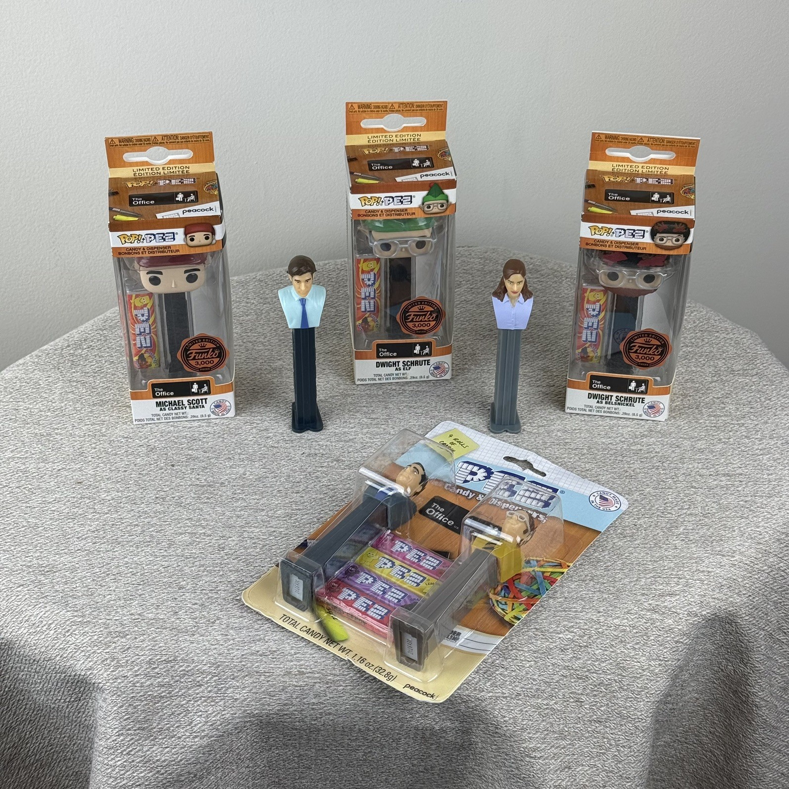 Funko Pop! Pez Lot, The Office, Dwight, Michael Scott, Pam Beesley, Jim Halpert