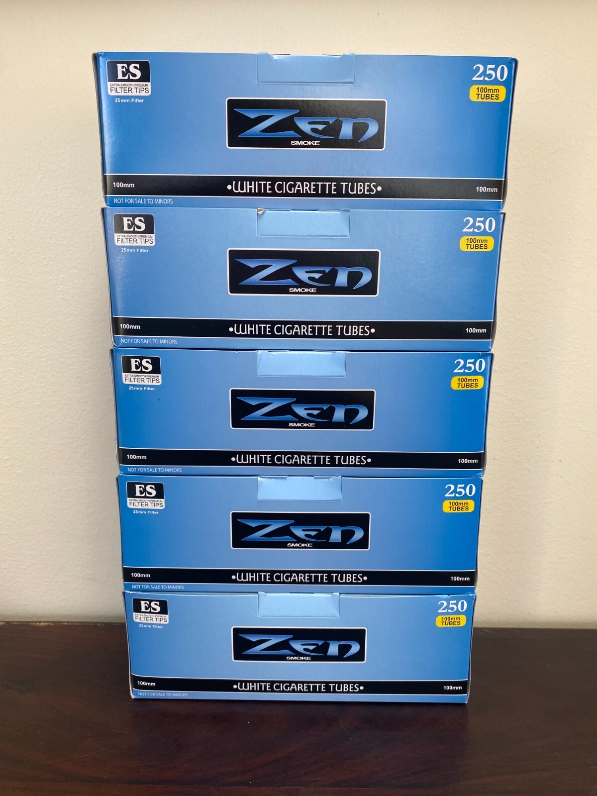 ZEN Blue Cigarette Tubes Light 100mm 5 Boxes