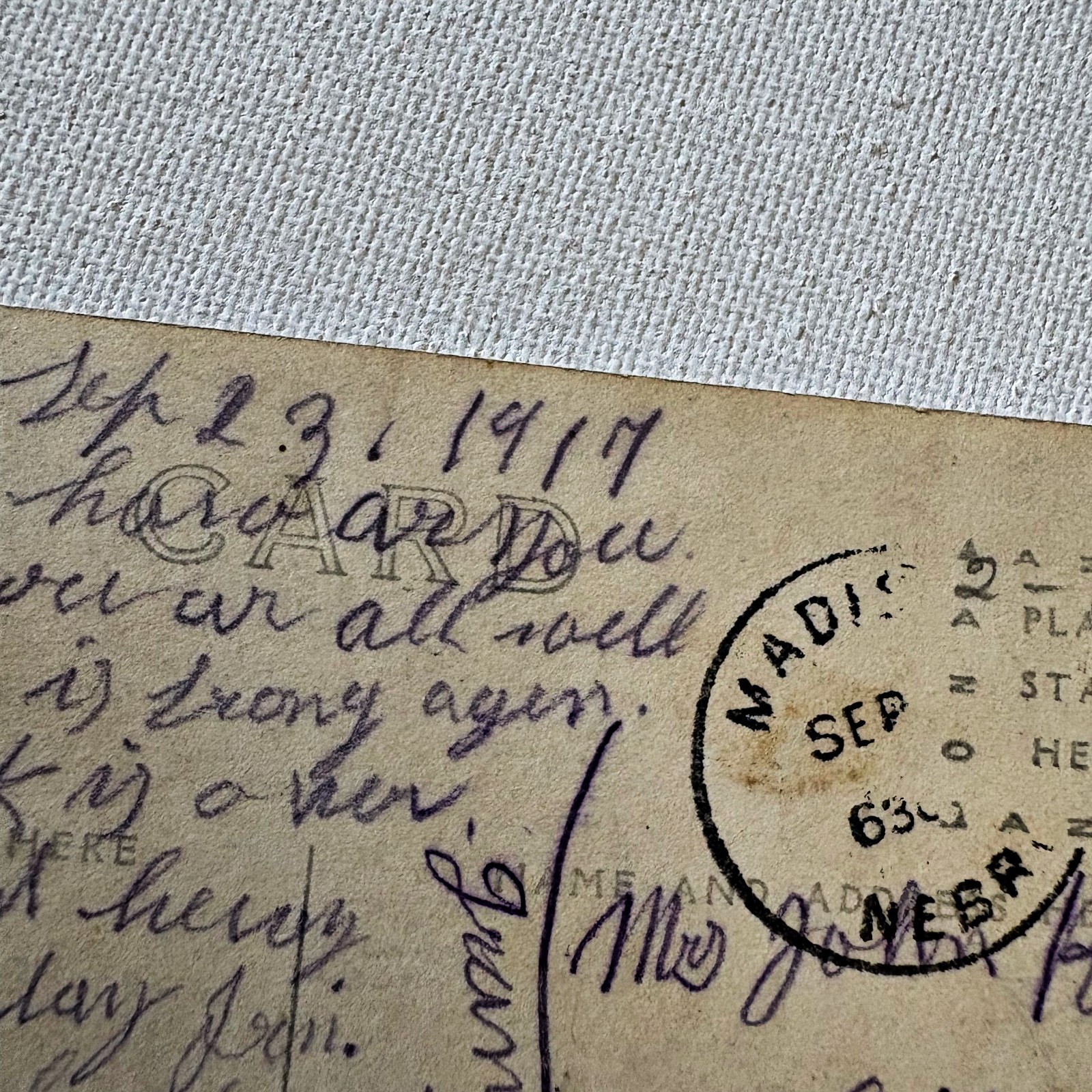 Vtg Topographical Post Cards Posted 1900s Nebraska WVA Washington Russia Canada