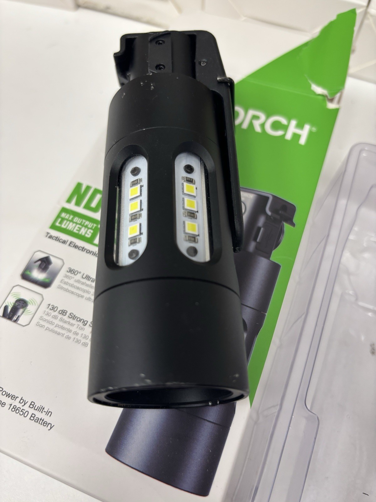 NEXTORCH ND30 Tactical Electronic Flash-bang Device 11000 Lumens Flashlight