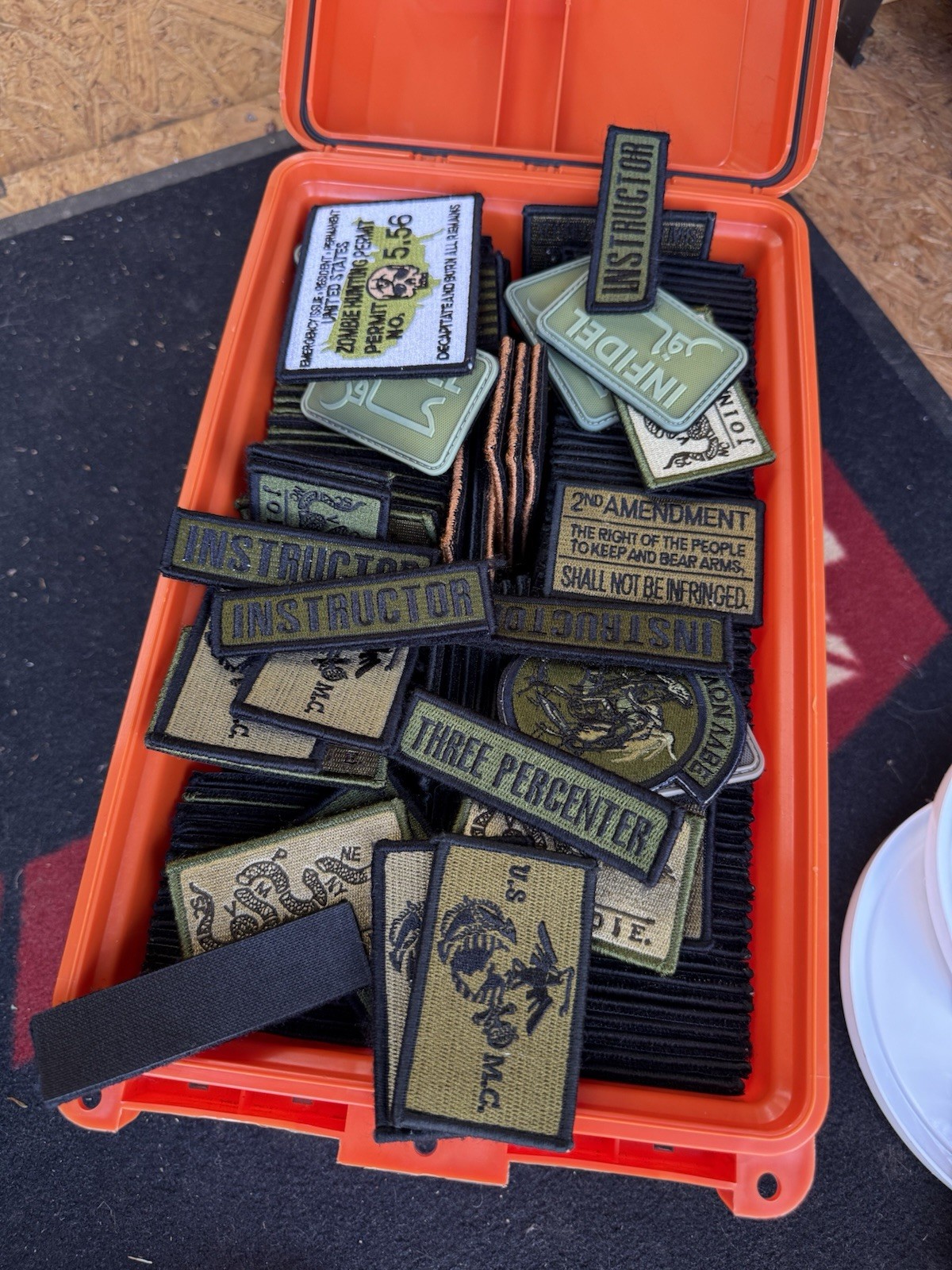 10 PC Random Tactical Morale Patch Lot – Hook and Loop Backing – Mystery Pack
