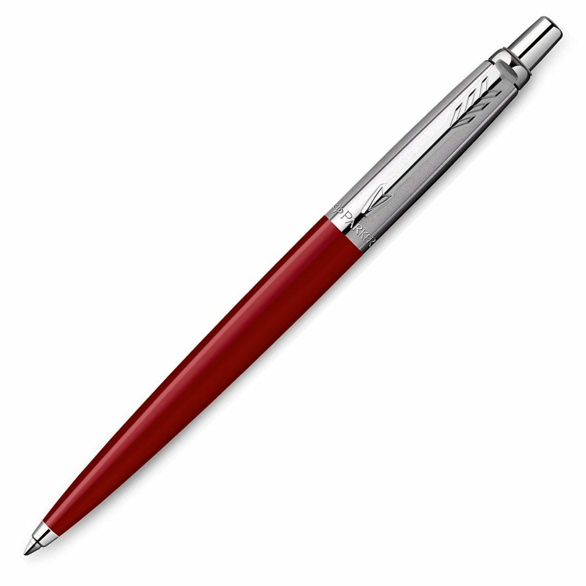 Genuine Parker Original Jotter Ballpoint Pen, Red & Chrome, Made In France, New