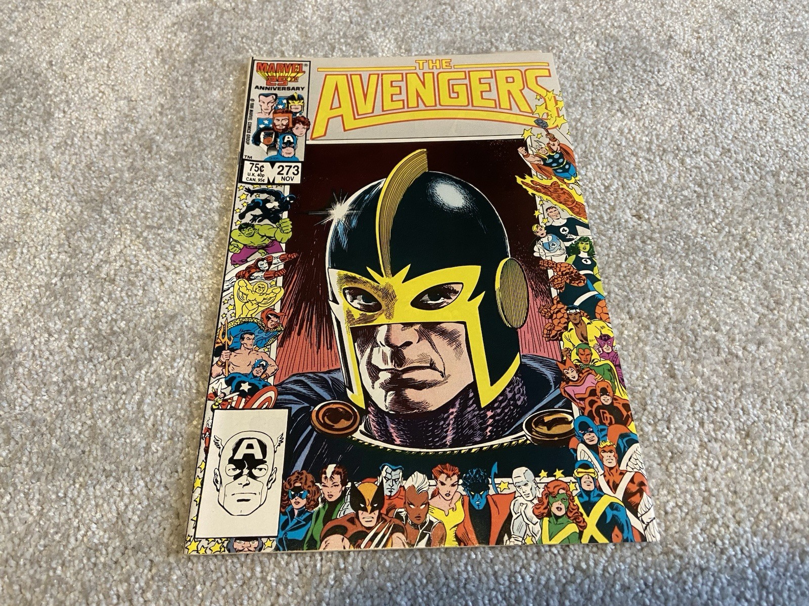 THE AVENGERS #273 NOV-1986-MARVEL COMICS IN PLASTIC SLEEVE