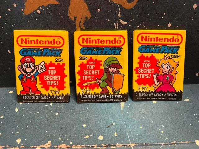 (1) 1989 Topps Nintendo Gamepack Factory Sealed Trading Card Packs