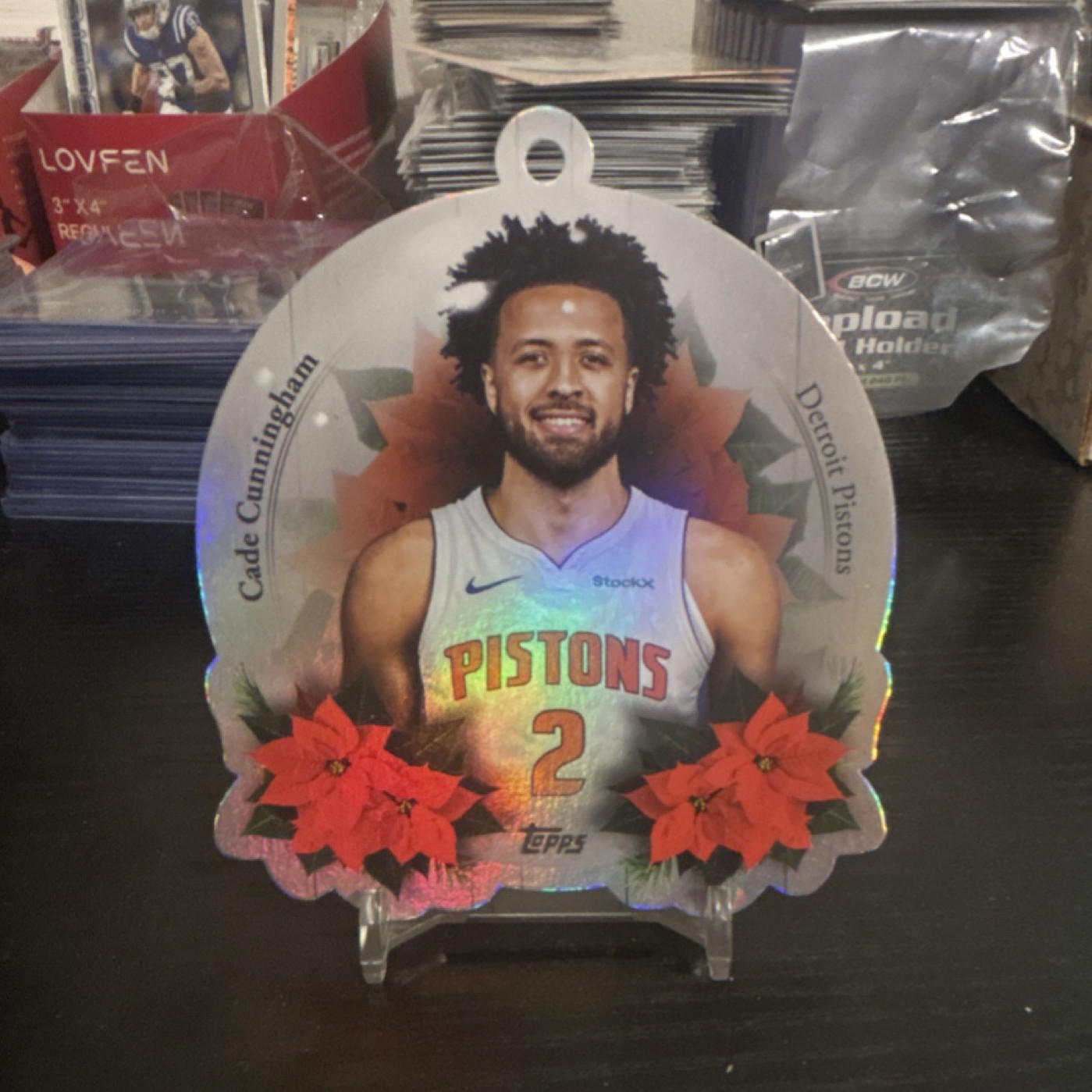 Topps Holiday Mega Basketball 2025 Cade Cunningham Pistons Die-Cut Ornament