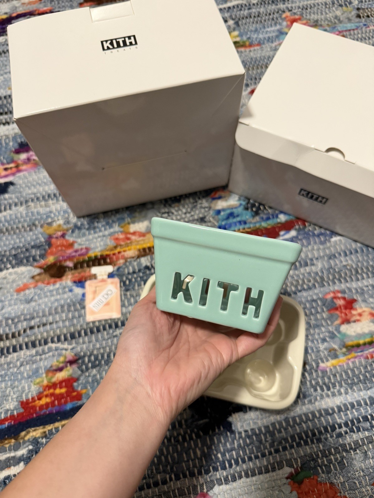 Kith Ceramic Berry basket – mint green