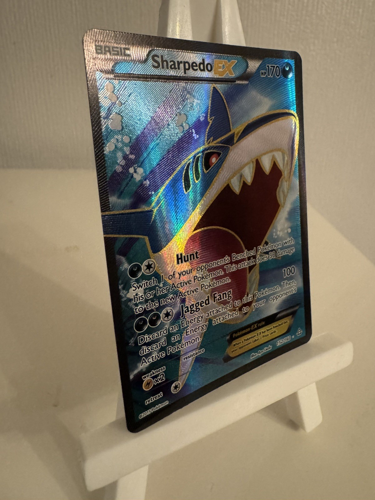 SHARPEDO EX 152/160 – XY PRIMAL CLASH – FULL ART HOLO – POKEMON TCG