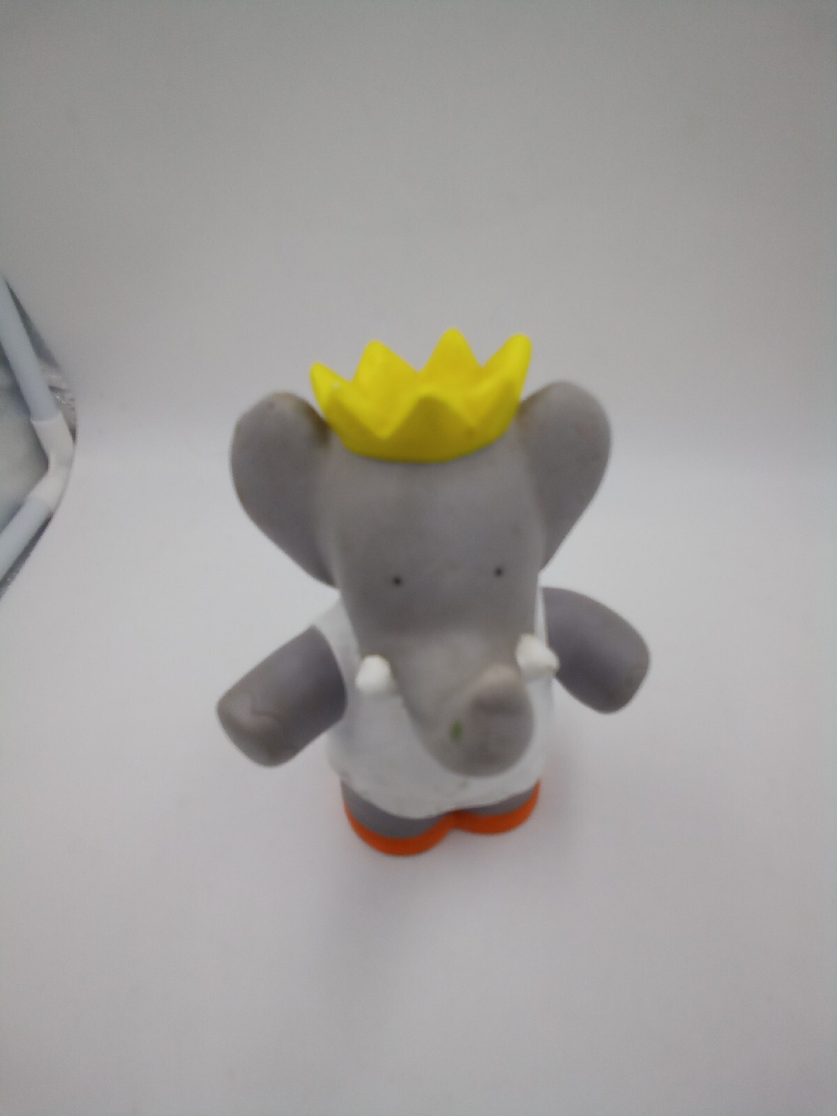 Vintage Jean de Brunhoff Babar The Elephant PVC Movable Toy Figure Pre-Owned