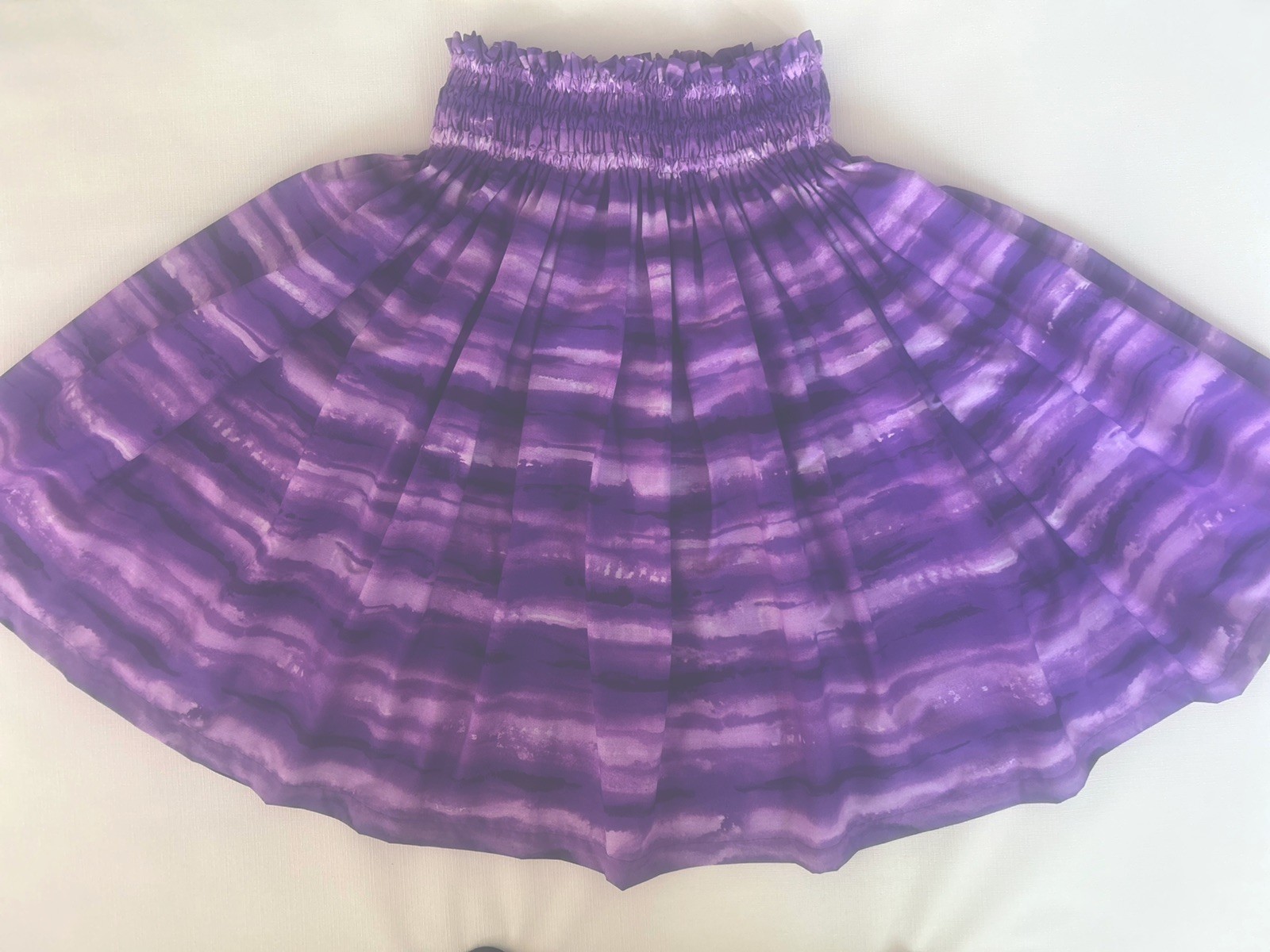 NEW PURPLE OMBRÉ HAWAIIAN PAU PA’U HULA SKIRT MADE IN HAWAII