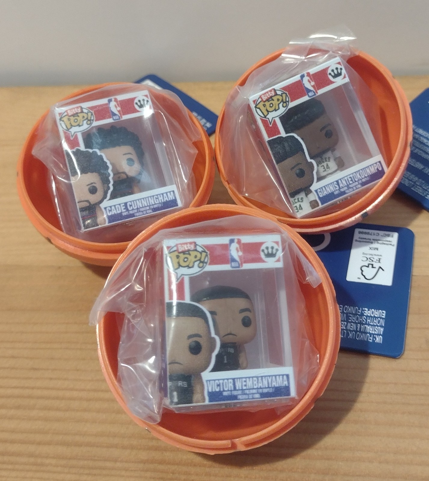 Funko Bitty Pop! NBA Victor Wembanyama Giannis Antetokounmpo Cade Cunningham Lot
