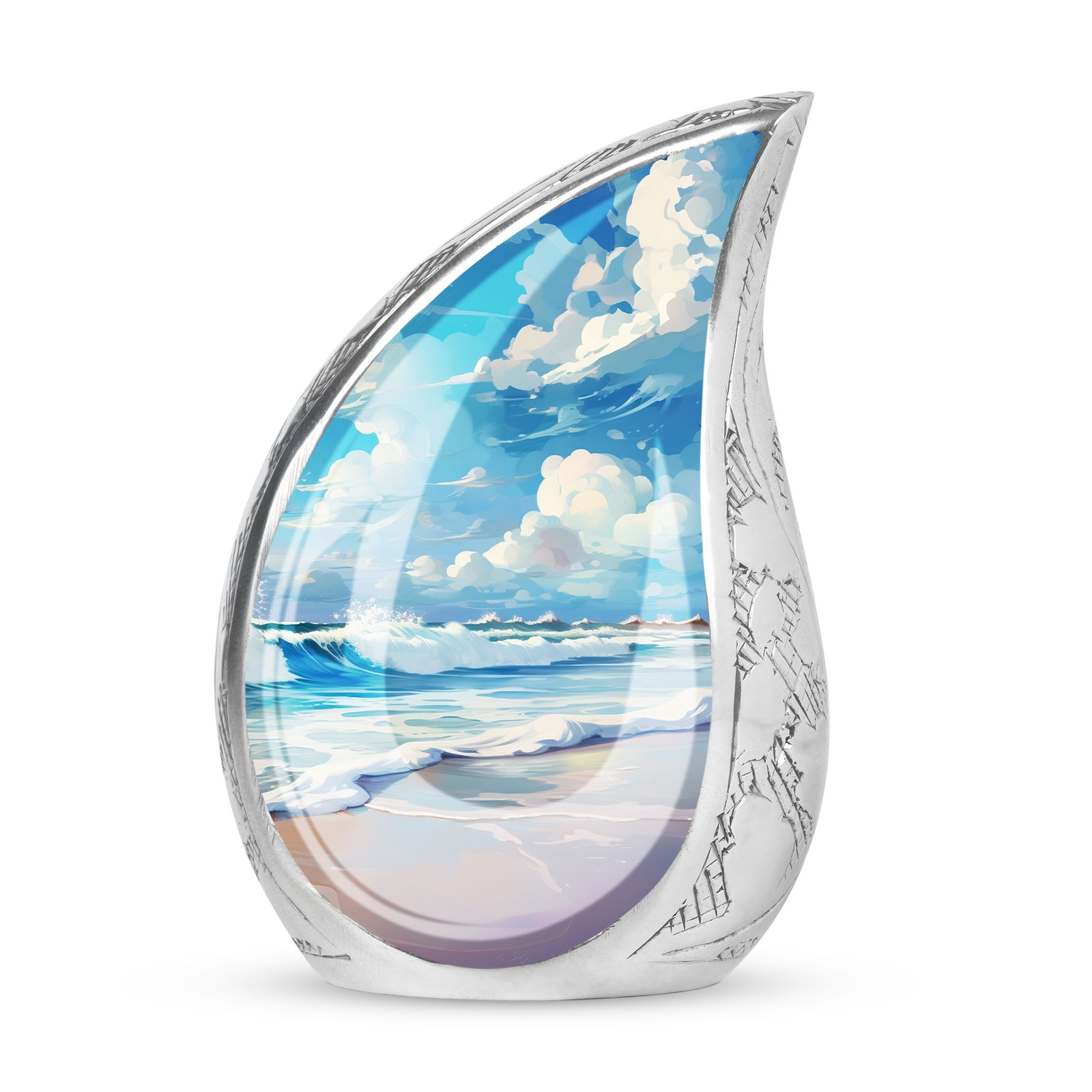 Seascape Urns For Human Ashes – Keepsake Urns For Ashes – Small Urns For Women