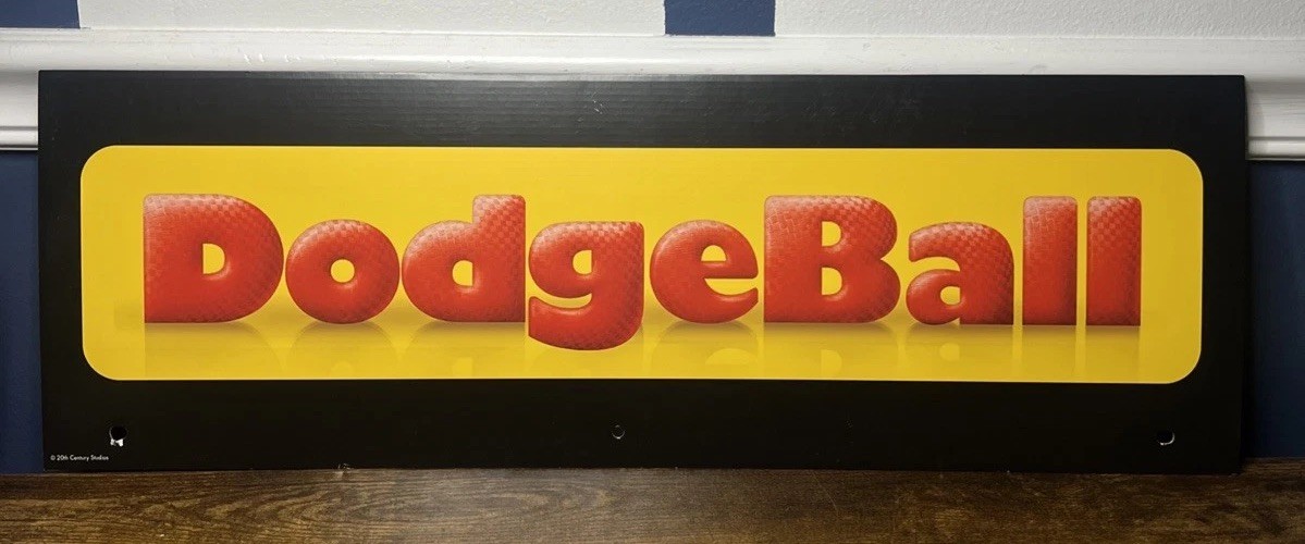 2024 Spirit Halloween Display End Cap 24″ x 8″ – DodgeBall The Movie Sign 20th