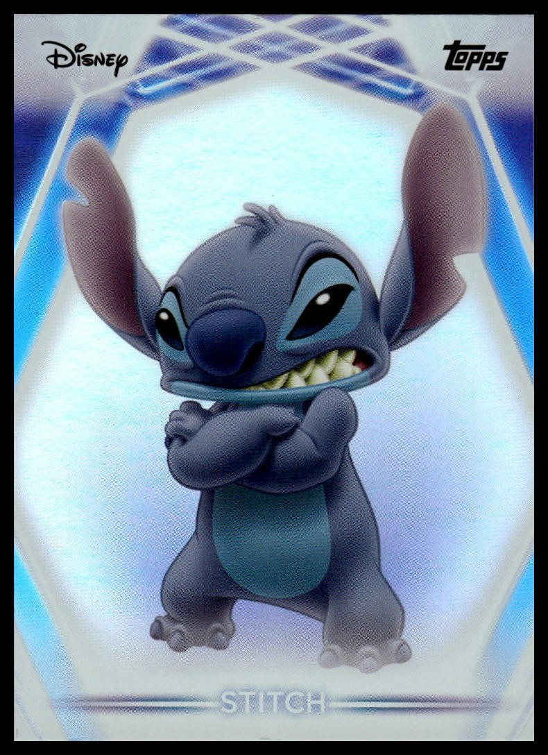 2026 Topps Disney Neon #14 Stitch Rainbow Foil