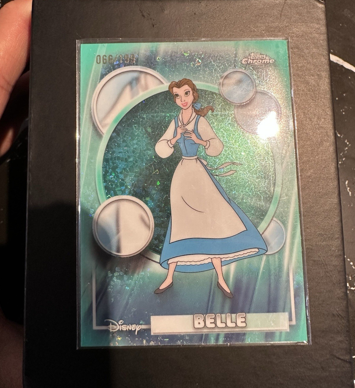 2026 Topps Chrome Disney 100 Belle #35 Green Parallel /199