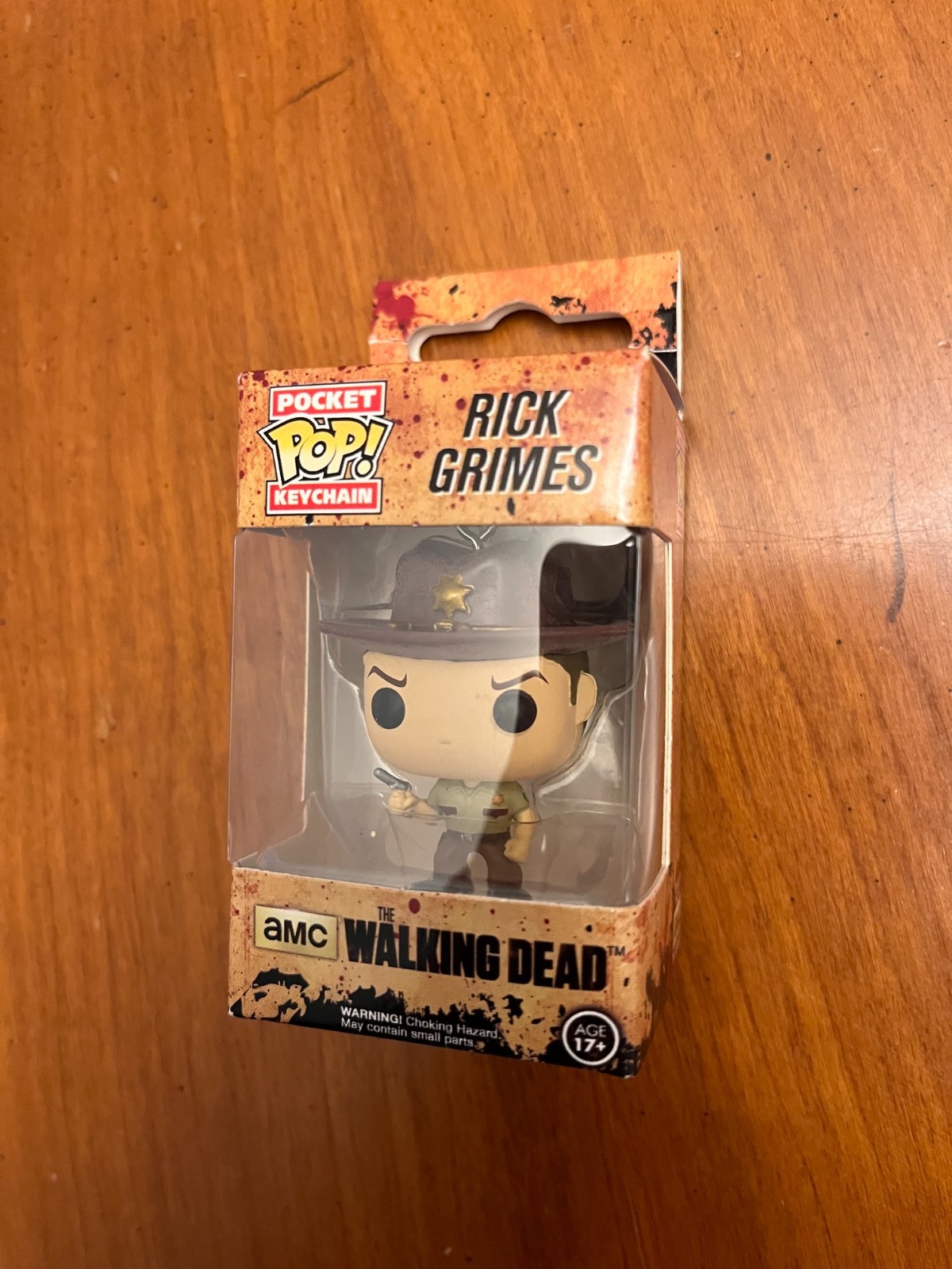 AMC The Walking Dead Funko Pop! Rick Grimes Pocket Keychain New