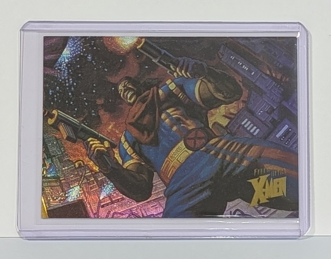 1996 Fleer Ultra X-Men Marvel Limited Edition Holoflash BISHOP #3 Insert Card
