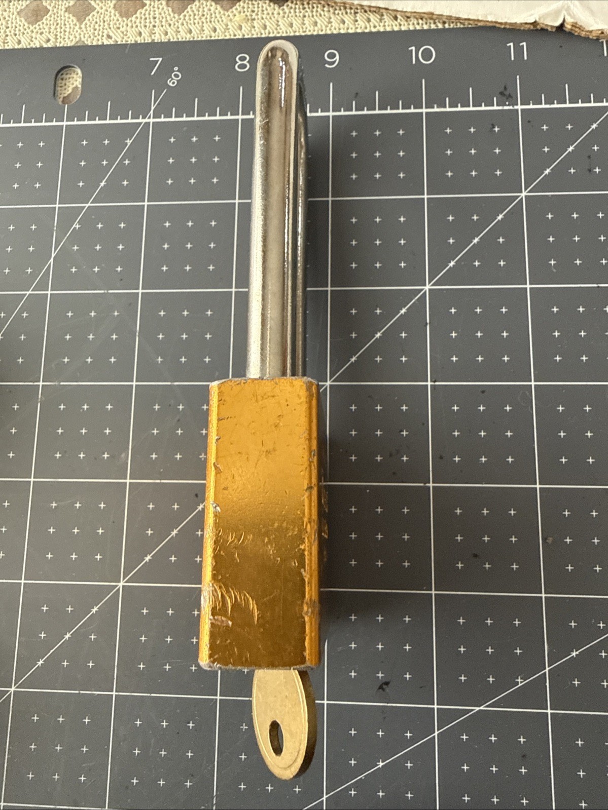 Vintage American Lock Hardened Solid Brass Body Padlock – Series 1305 – With Key