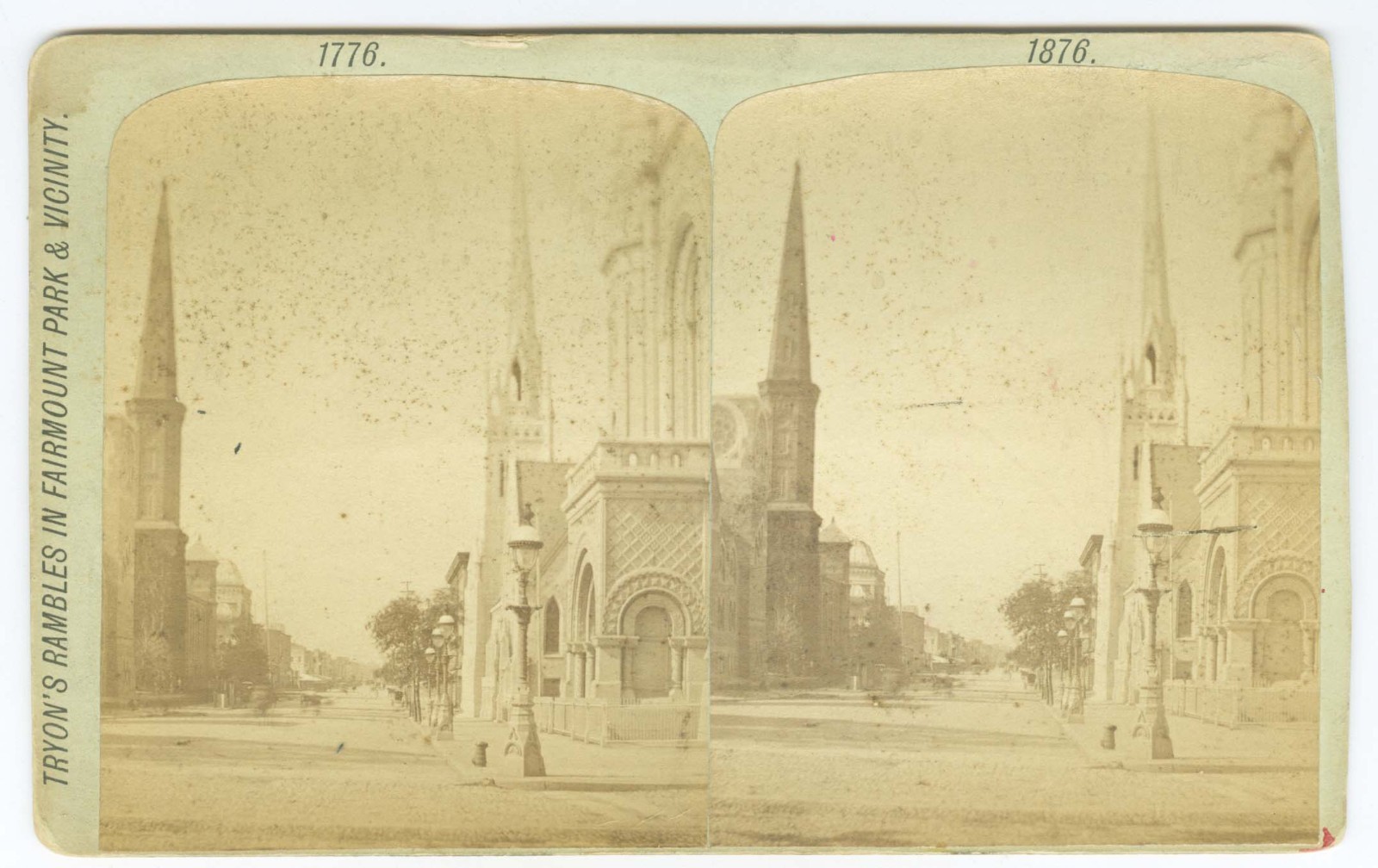 D1639~ PHILADELPHIA – Broad St c.1870s Stereoview – TRYON
