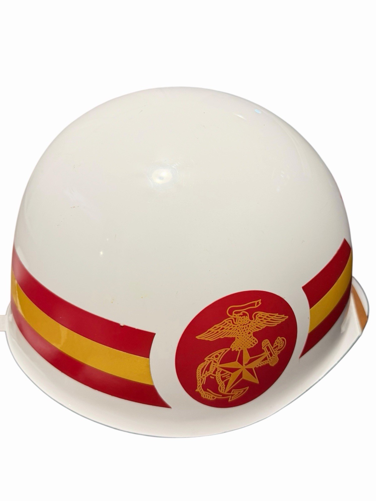 Rare 1990s Republic Of Korea Navy Marine Military Police Helmet White MP