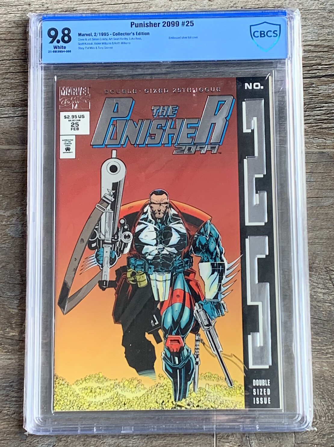 CBCS 9.8 Slab – Punisher 2099 #25 (1994) – Collector’s Edition Marvel Foil Cover
