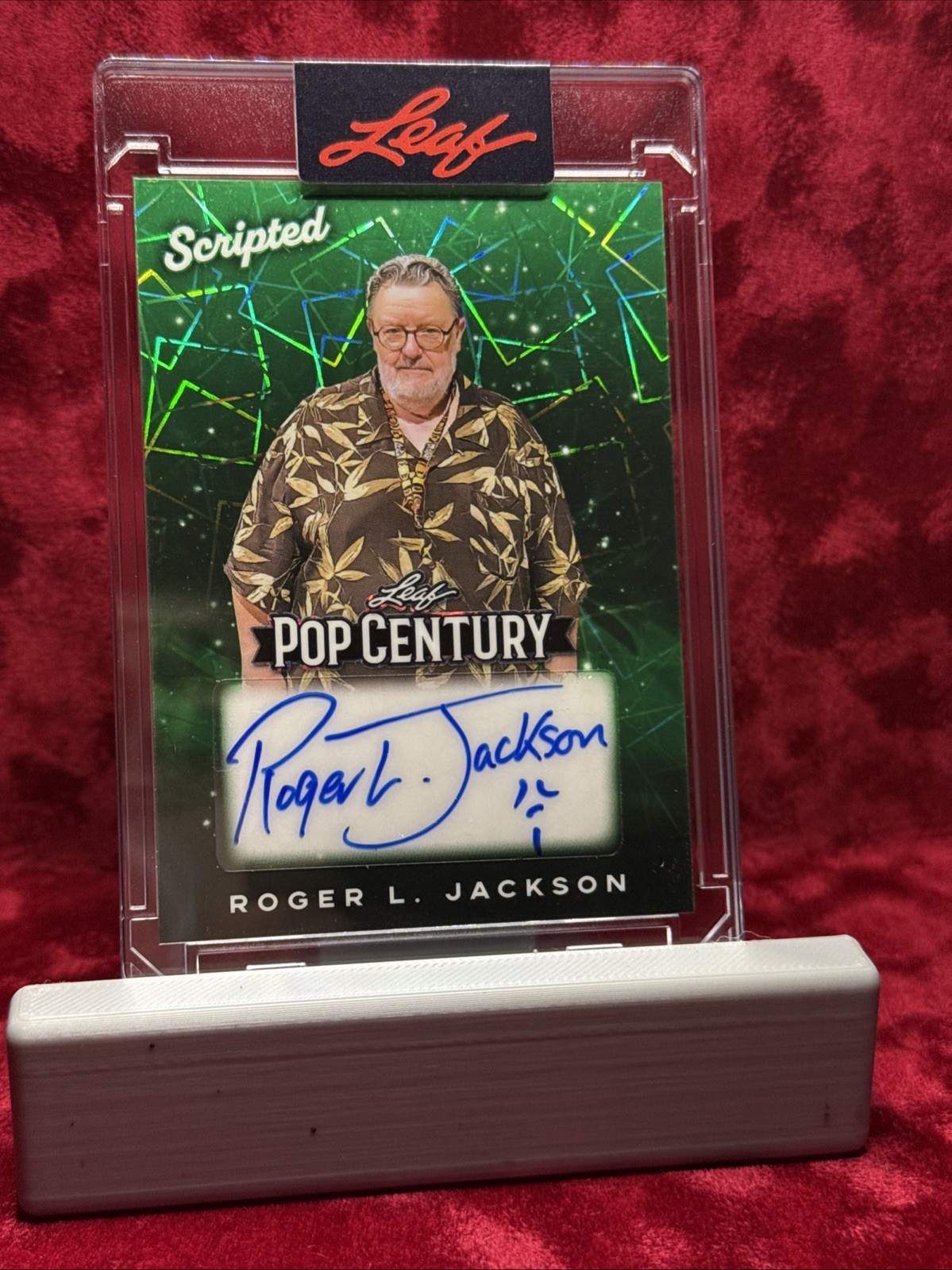 2026 Leaf Pop Century Scripted Auto Roger L. Jackson “ Ghostface Emoji” 1/1 GN