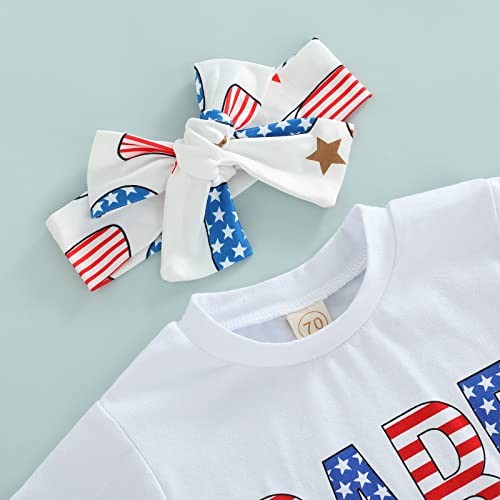 0-6 Years Matching Sister 4th of July Outfit 0-3 Months Babe Shorts Set