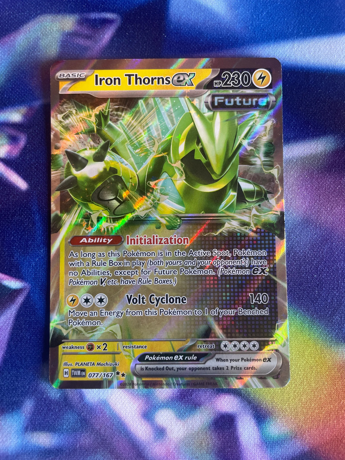 Iron Thorns ex 077/167 Twilight Masquerade Double Rare Pokémon Card