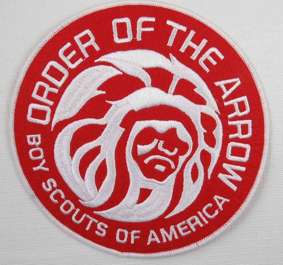 OA 6″ Round Jacket Patch MGM Logo RED Felt WHT LTS Private Issue [OAX-17]