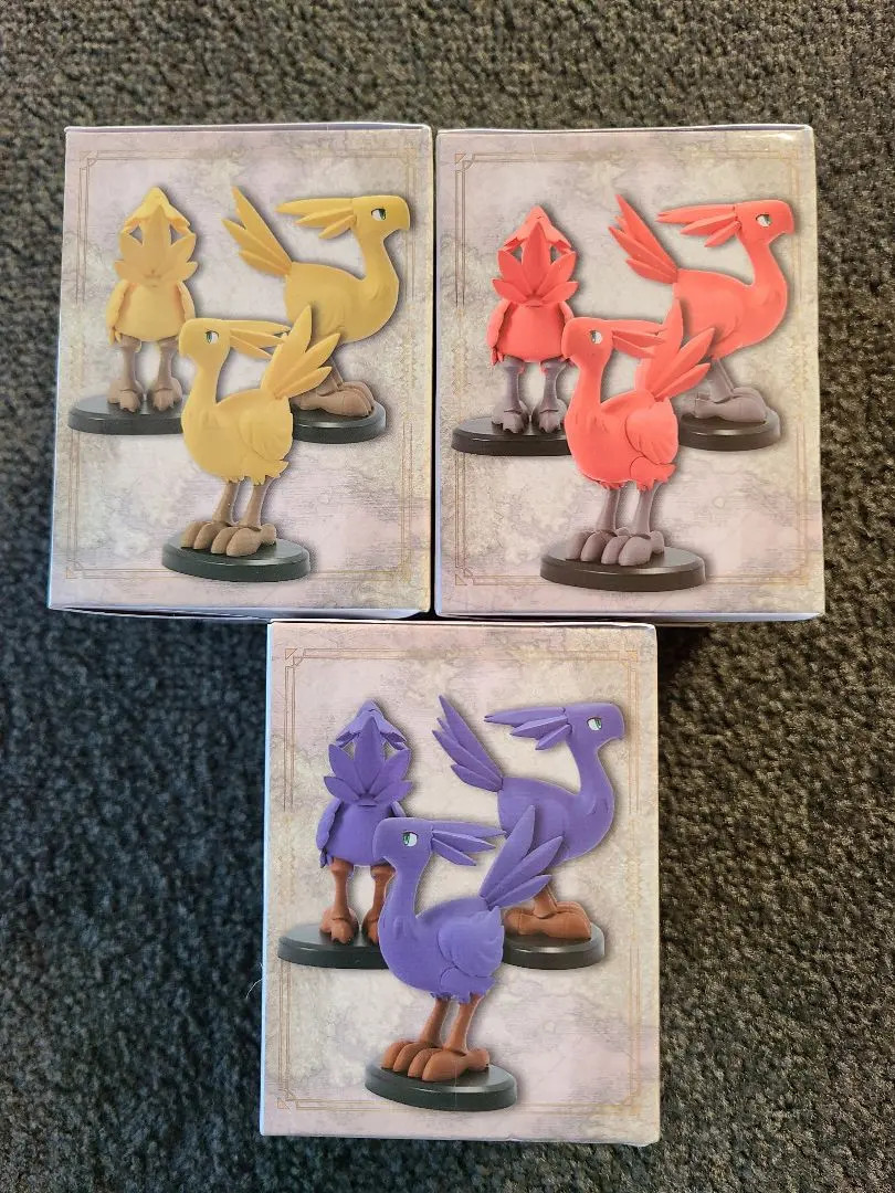 Final Fantasy Tactics Miniature Figure Collection Vol. 3 Set of 3 Chocobo NEW FS