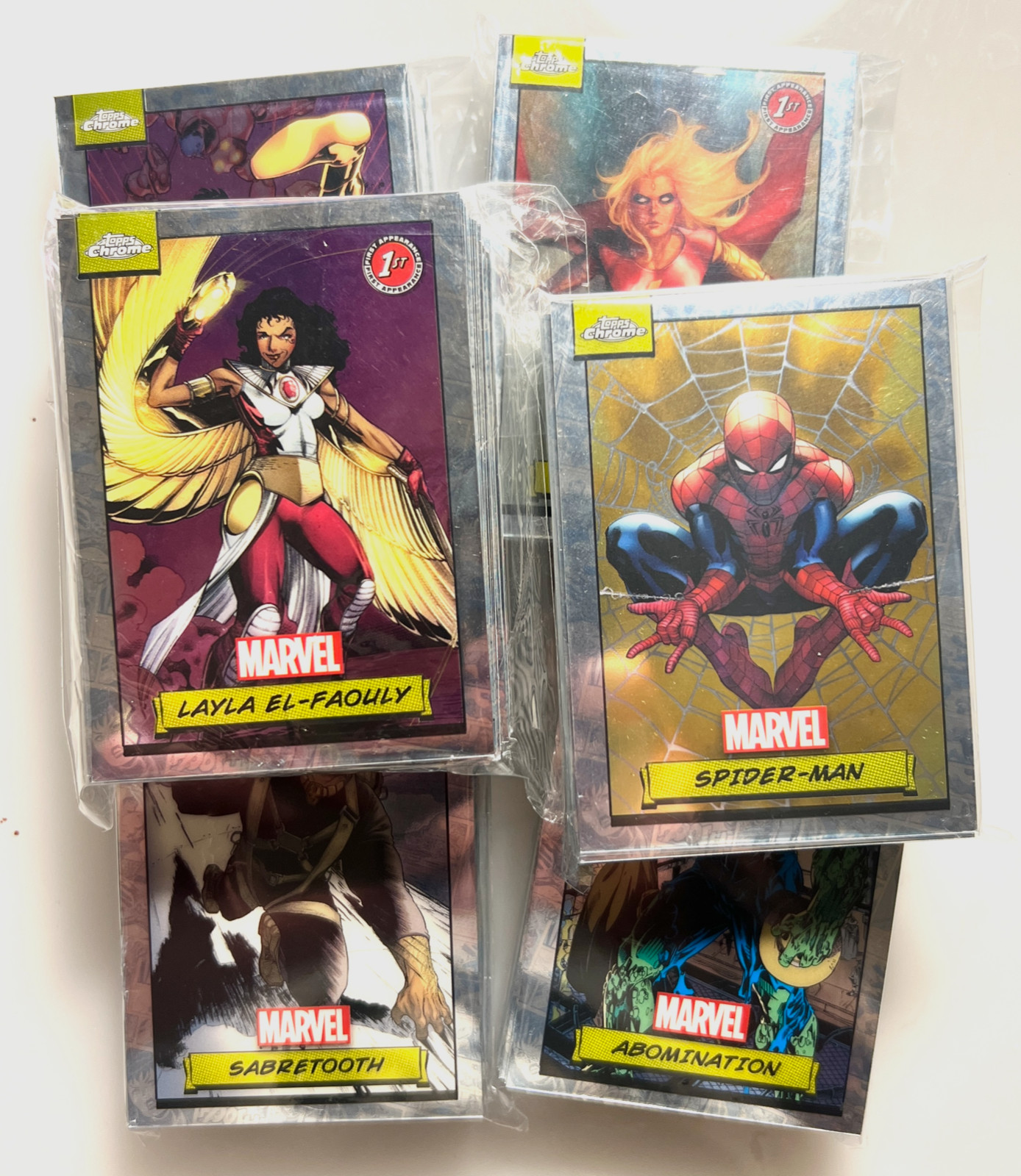 🕸️ 2024 TOPPS MARVEL CHROME COMPLETE BASE SET 1-150 FULL SET SPIDER-MAN