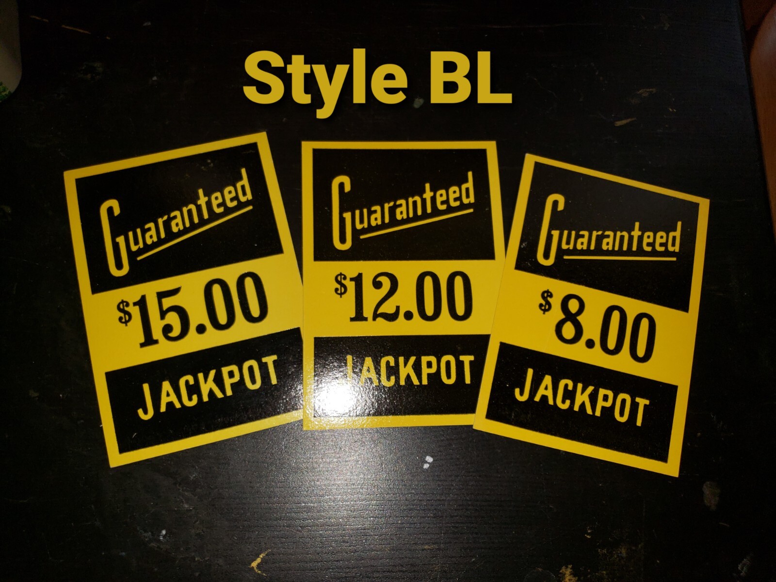 Set of 3 MILLS•BUCKLEY GUARANTEED JACKPOT CARD ANTQ SLOT #BL$8.00 $12.00 $15.00