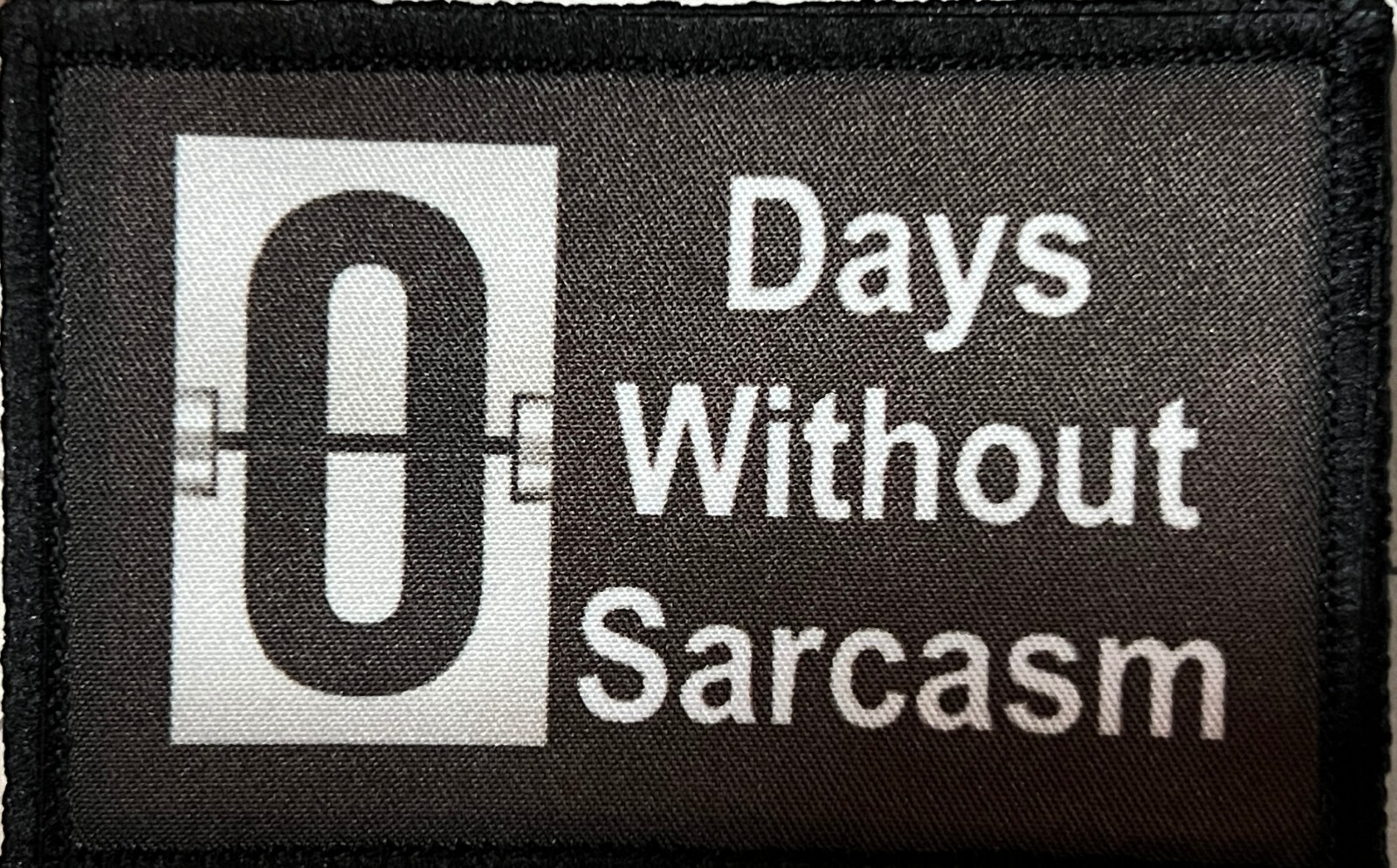 Never Half Ass Ron Swanson Morale Patch Funny Tactical Military USA Army