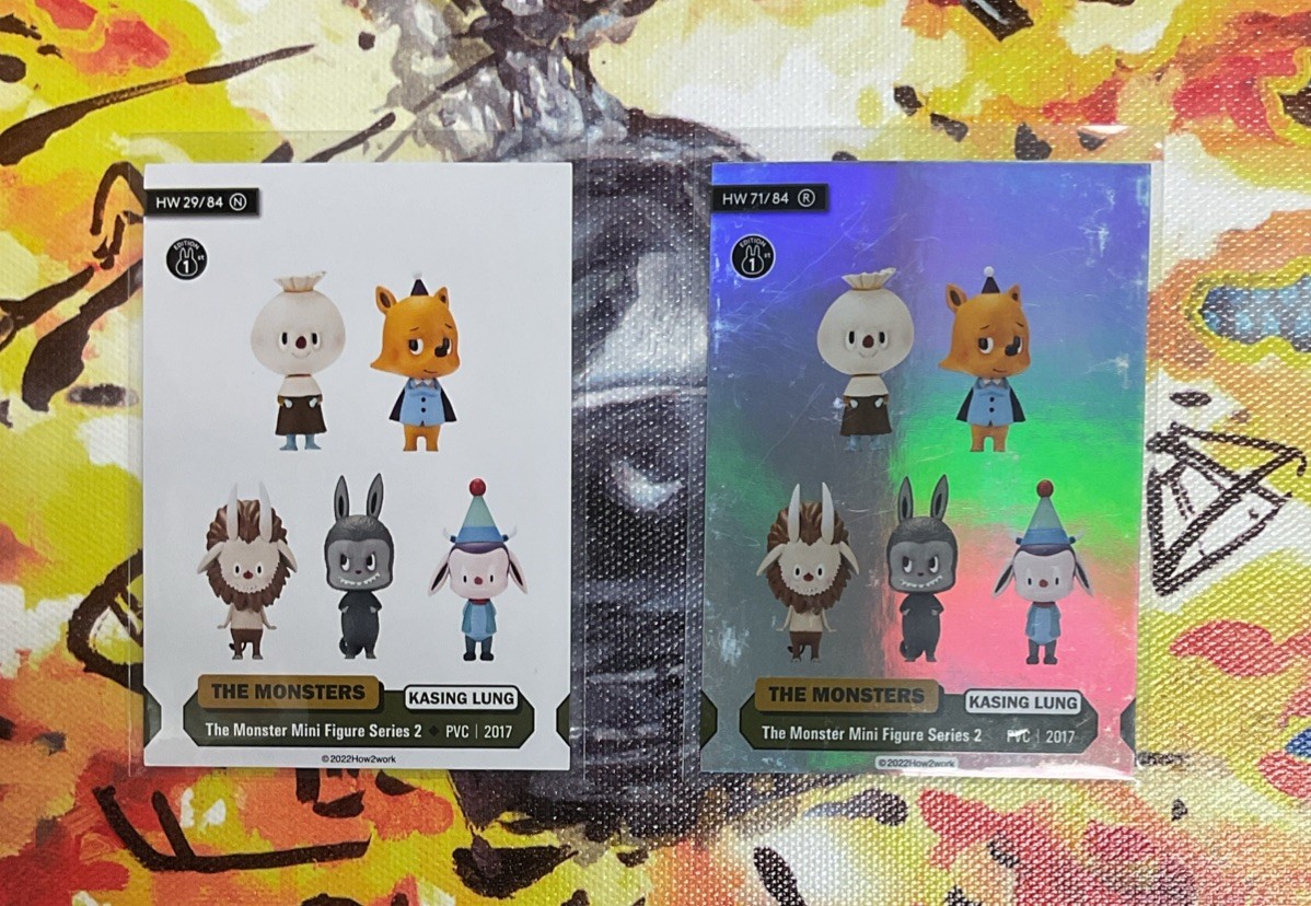 Series 1 How2Work THE MONSTERS Trading Cards Monster Mini Figure Series 2 N & R